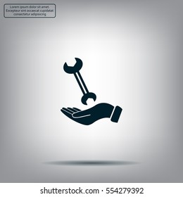hand wrench icon