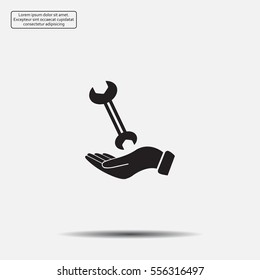 hand wrench icon