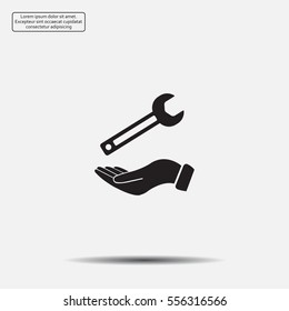 hand wrench icon