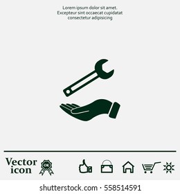 hand wrench icon