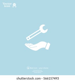 hand wrench icon