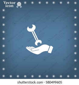 hand wrench icon