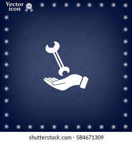 hand wrench icon