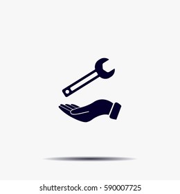 Hand Wrench Icon