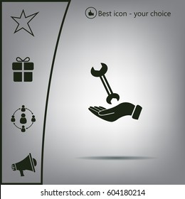 hand wrench icon