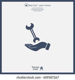 hand wrench icon
