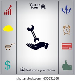 hand wrench icon