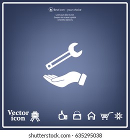 hand wrench icon