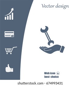 hand wrench icon