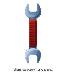 Hand wrench icon. Cartoon of hand wrench vector icon for web design isolated on white background