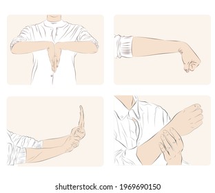 Hand and wrist exercises for long working people Prevents arthritic tendonitis. Office syndrome