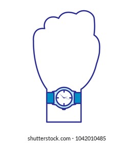 hand with wrist watch accessory image