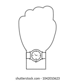 hand with wrist watch accessory image