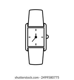 Hand Handgelenk Uhr Symbol Vektor. Uhrensymbol