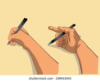 hand write something by black pen version 1