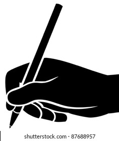 Writing Black Hand Stock Illustrations, Images & Vectors | Shutterstock