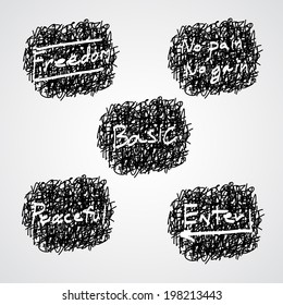 Hand writing abstract background