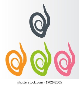 hand writing abstract icon 