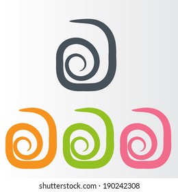 hand writing abstract icon 