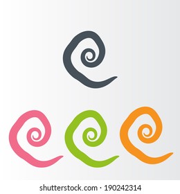 hand writing abstract icon 