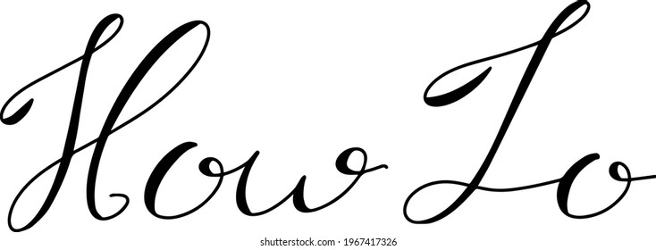 Hand writing as calligraphy in word how to on white background