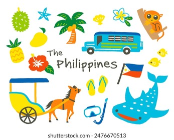 hand writing illustration of philippine