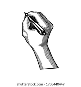 Escritura a mano aislada en fondo blanco. Diseño de plantilla. Colección de pose manual.