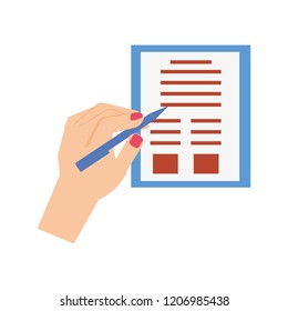 hand writing in notebook school