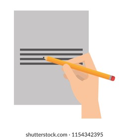 hand writing in notebook sheet