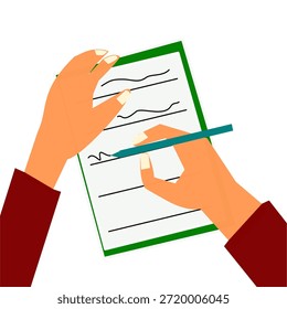 Escritura a mano en libro de papel Escritura de prescripción Escritura de contenido útil para escribir proyectos relacionados Documento