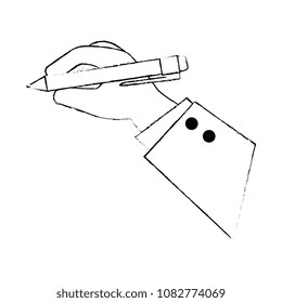 hand writing with pen