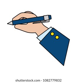 hand writing with pen