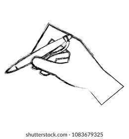 hand writing with pen