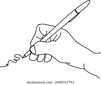 Escritura a mano con un bolígrafo
