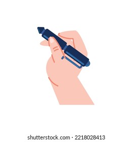 hand writing with pen ink