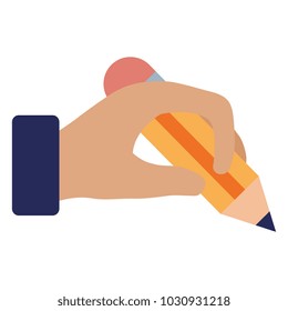hand writing with pencil