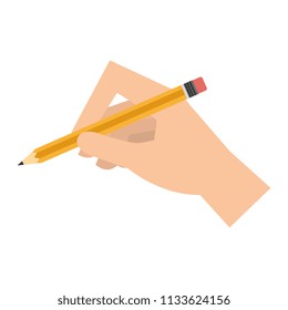 hand writing with pencil