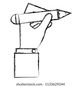 hand writing with pencil