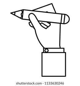 hand writing with pencil