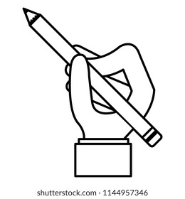 hand writing with pencil