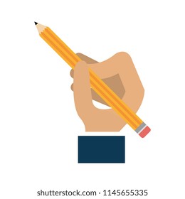 hand writing with pencil