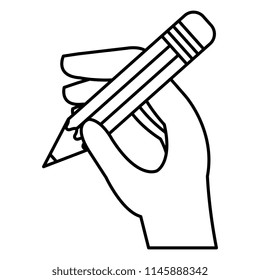 hand writing with pencil