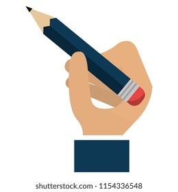 hand writing with pencil