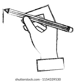 hand writing with pencil