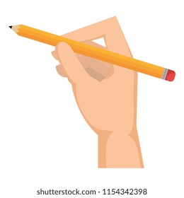 hand writing with pencil