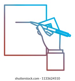 hand writing with pencil in documents