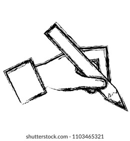 hand writing with pencil graphite