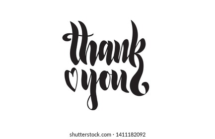 Hand writing phrase "Thank you"