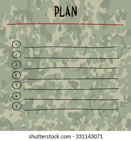  hand writing PLAN  with marker on board. Blank list of PLAN for year 2016 