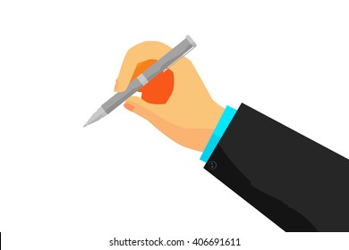 Hand - Writing Something with Pen
